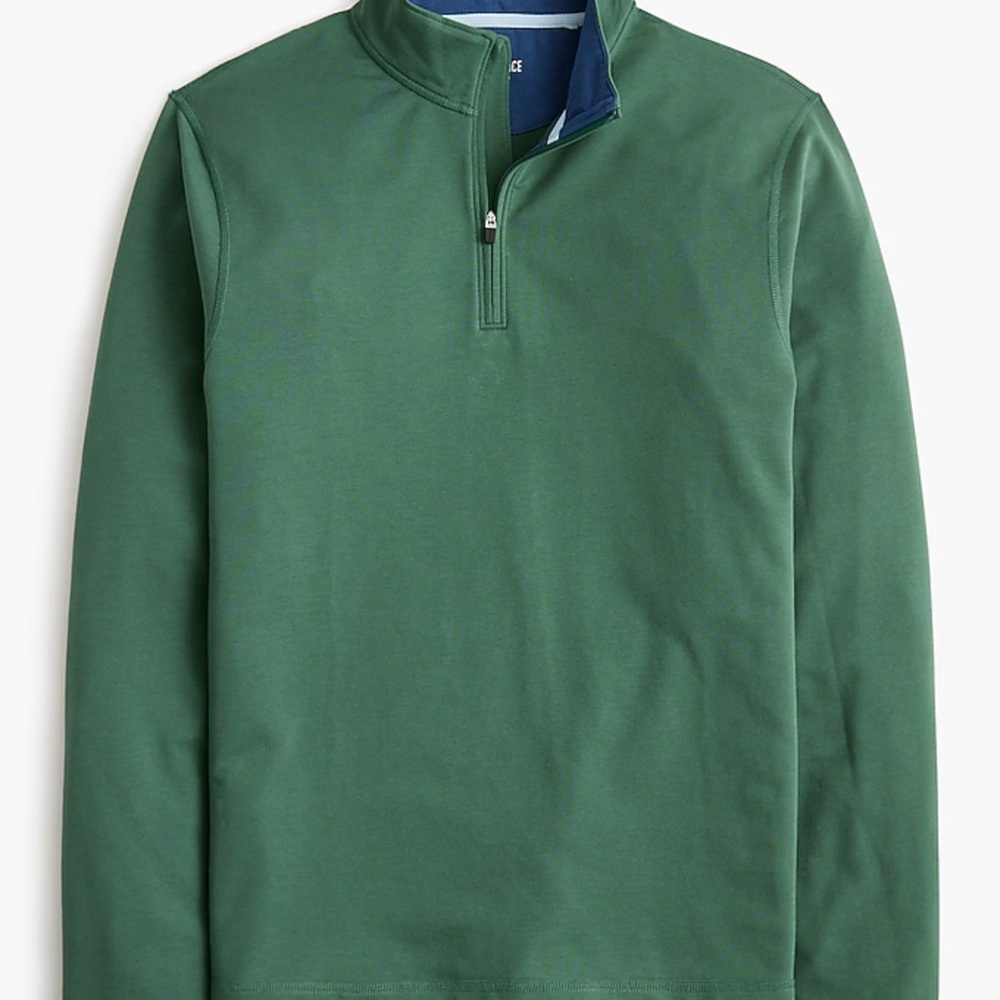 J. Crew Factory Men's Performance Half-zip pull over sweater.  Men’s size Small.